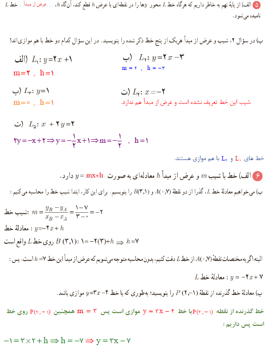 جواب کار در کلاس صفحه 2 ریاضی یازدهم تجربی